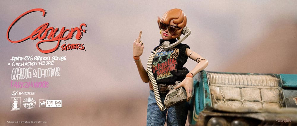 Death Gas Station Series Action Figures Canyon Sisters: Mrs. T &amp; Ms. L 15 cm