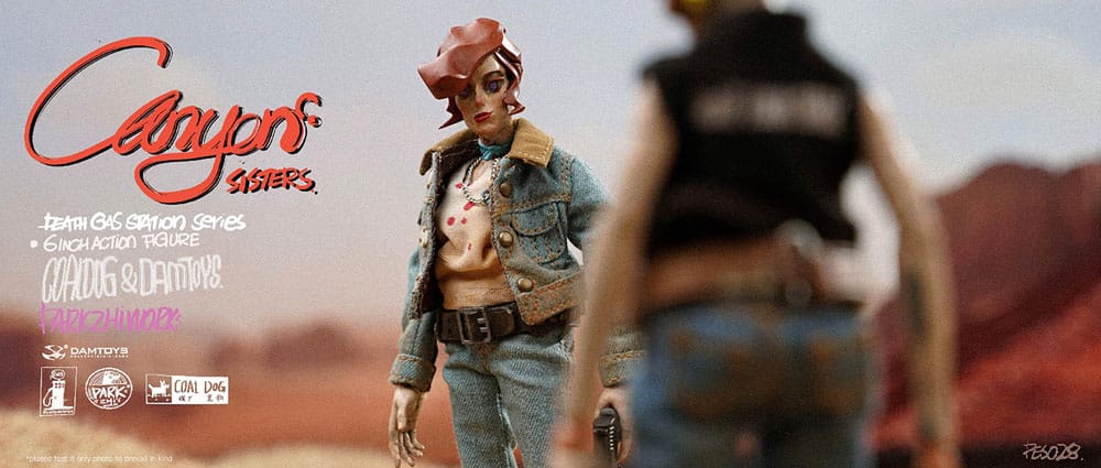 Death Gas Station Series Action Figures Canyon Sisters: Mrs. T &amp; Ms. L 15 cm