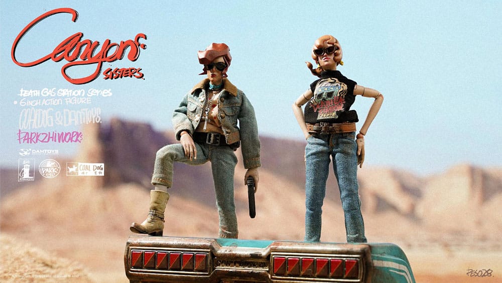 Death Gas Station Series Action Figures Canyon Sisters: Mrs. T &amp; Ms. L 15 cm