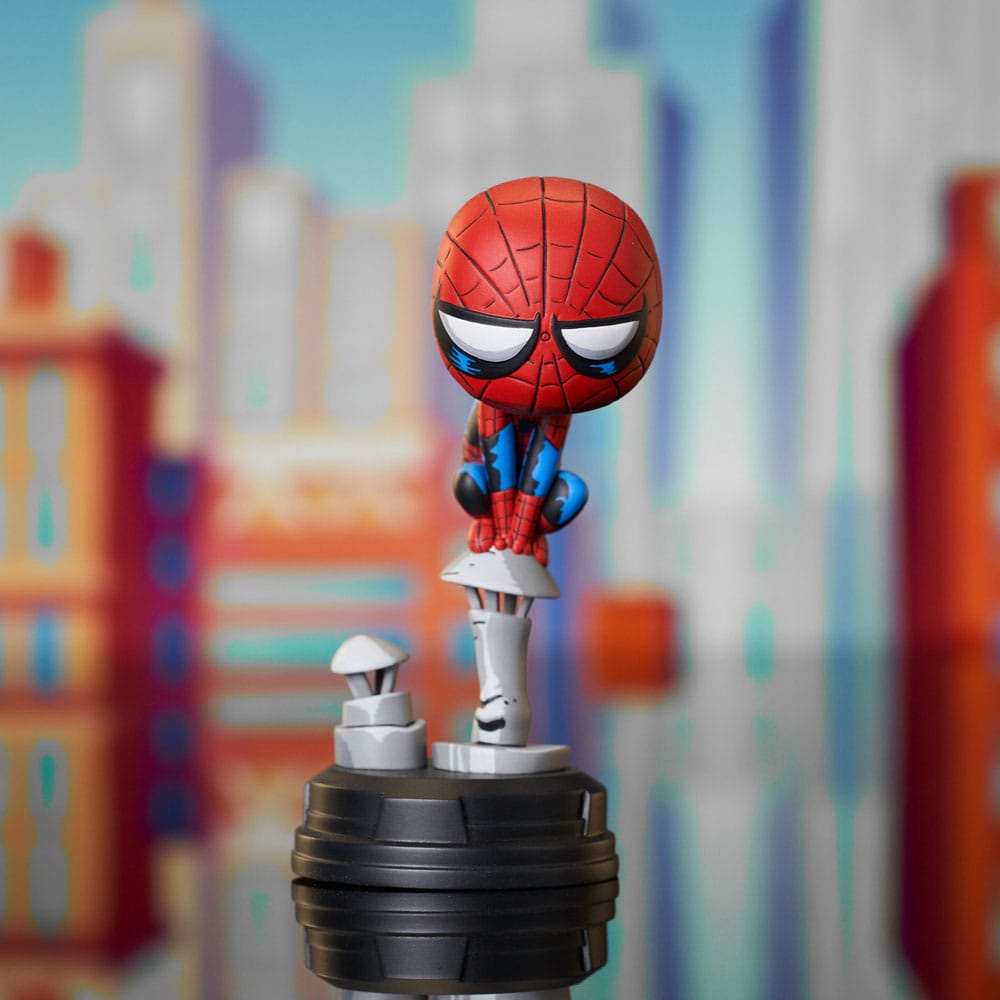 Marvel Animated Statue Spider-Man on Chimney 15 cm