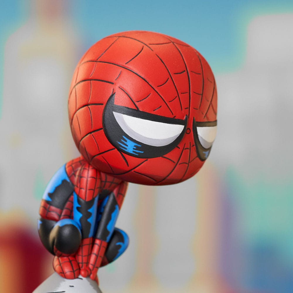 Marvel Animated Statue Spider-Man on Chimney 15 cm