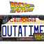 Back To The Future Replica 1/1 ´Outatime´ DeLorean License Plate