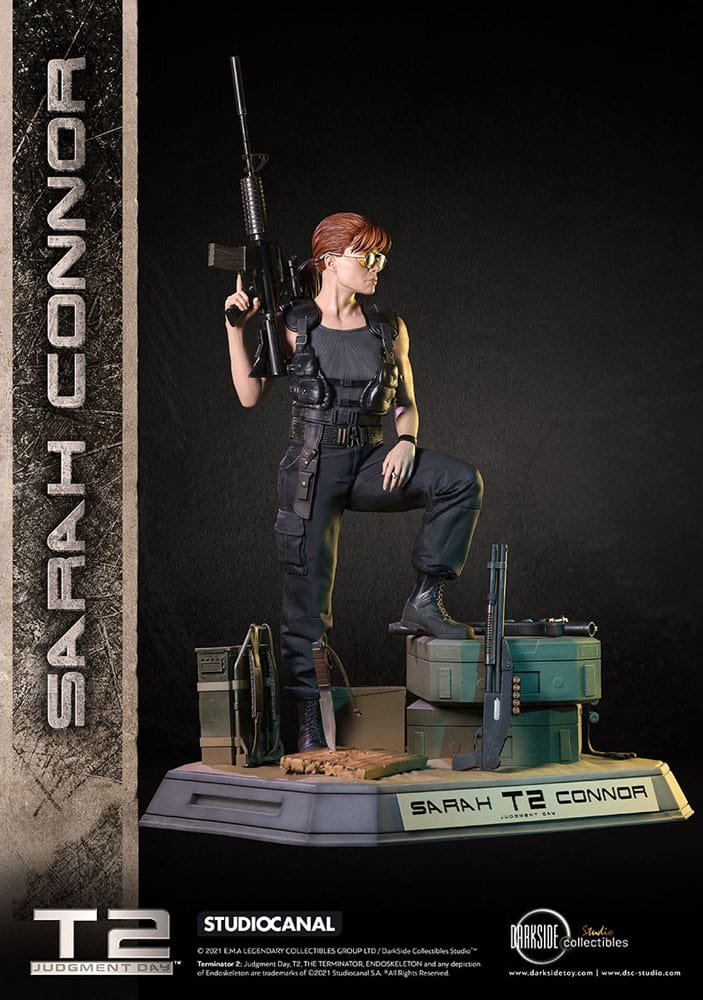 Terminator 2 Judgment Day Premium Statue 1/3 Sarah Connor T2 30th Anniversary Edition 71 cm