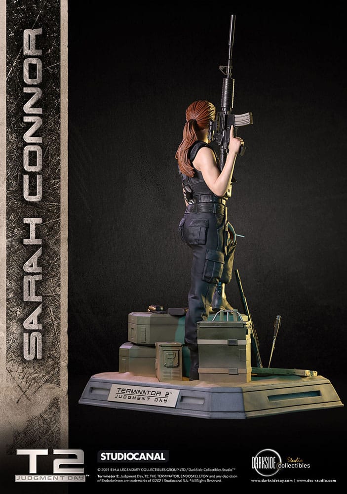 Terminator 2 Judgement Day Premium Statue 1/3 Sarah Connor T2 30th Anniversary Edition 71 cm - Damaged packaging