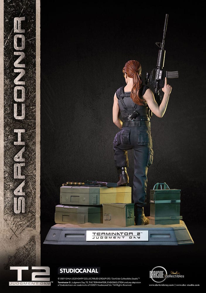 Terminator 2 Judgement Day Premium Statue 1/3 Sarah Connor T2 30th Anniversary Edition 71 cm - Damaged packaging