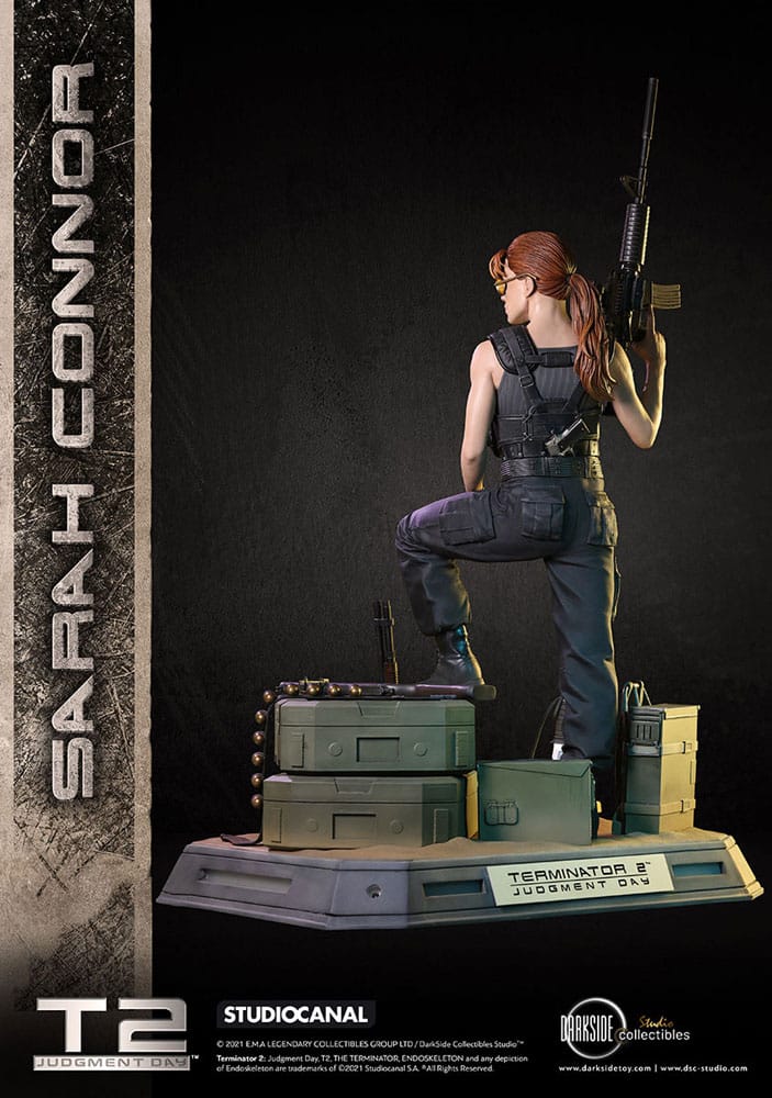 Terminator 2 Judgement Day Premium Statue 1/3 Sarah Connor T2 30th Anniversary Edition 71 cm - Damaged packaging