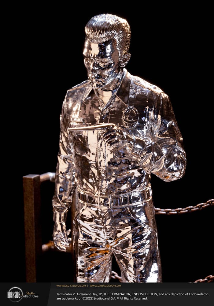 Terminator 2 Judgment Day Premium Statue 1/3 T-1000 Liquid Metal 30th Anniversary Edition 70 cm