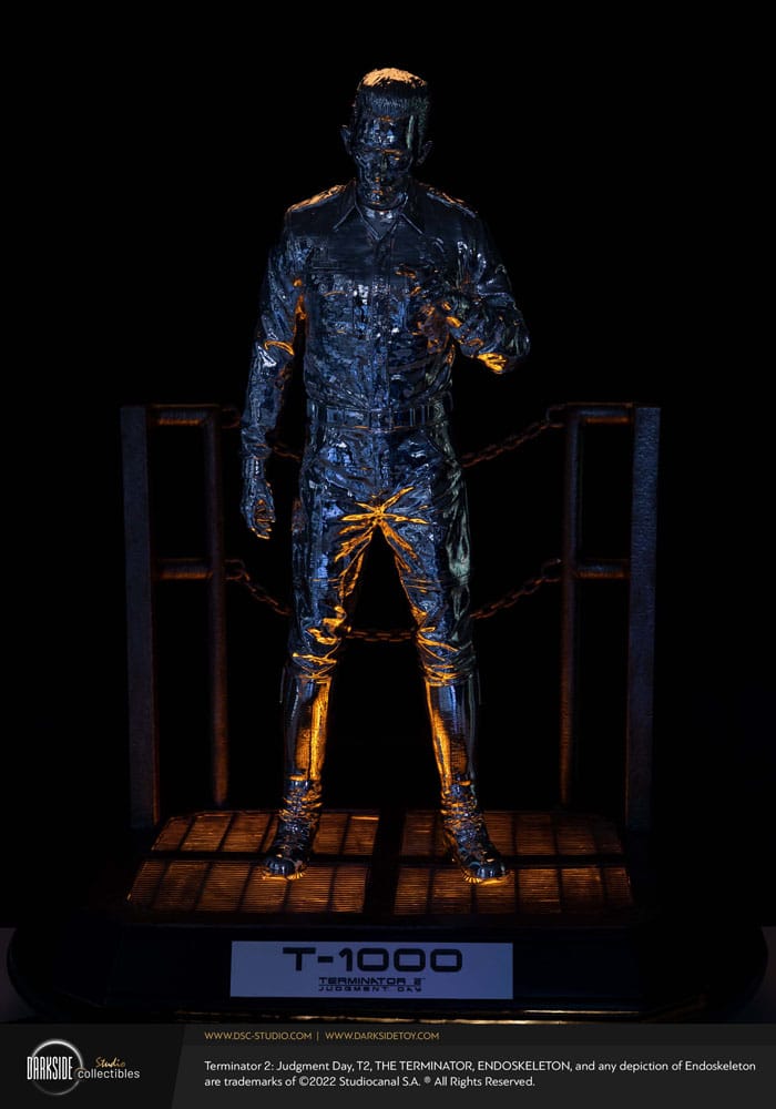 Terminator 2 Judgment Day Premium Statue 1/3 T-1000 Liquid Metal 30th Anniversary Edition 70 cm