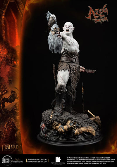 The Hobbit QS Series Statue 1/4 Azog The Defiler John Howe Signature Edition Edition 68 cm - Damaged packaging