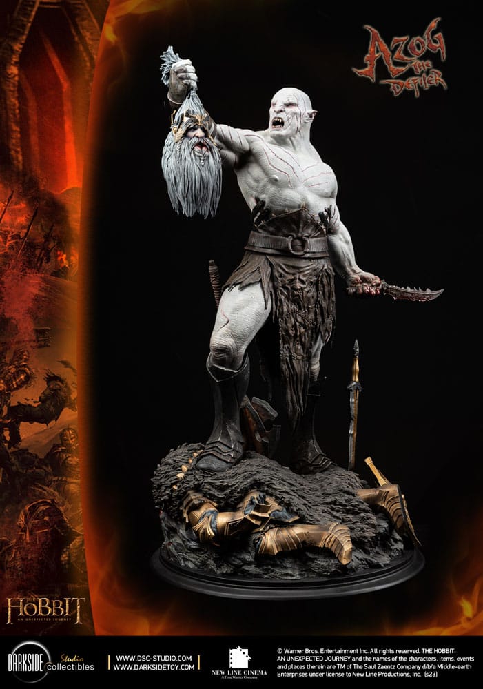 The Hobbit QS Series Statue 1/4 Azog The Defiler John Howe Signature Edition Edition 68 cm