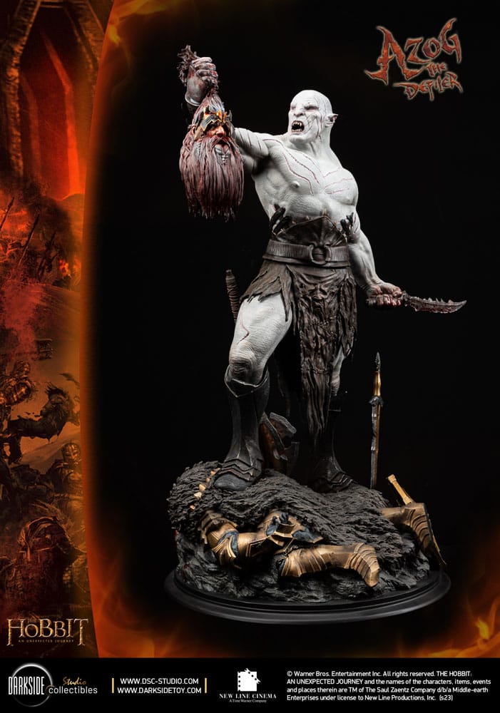 The Hobbit QS Series Statue 1/4 Azog The Defiler John Howe Signature Edition Edition 68 cm