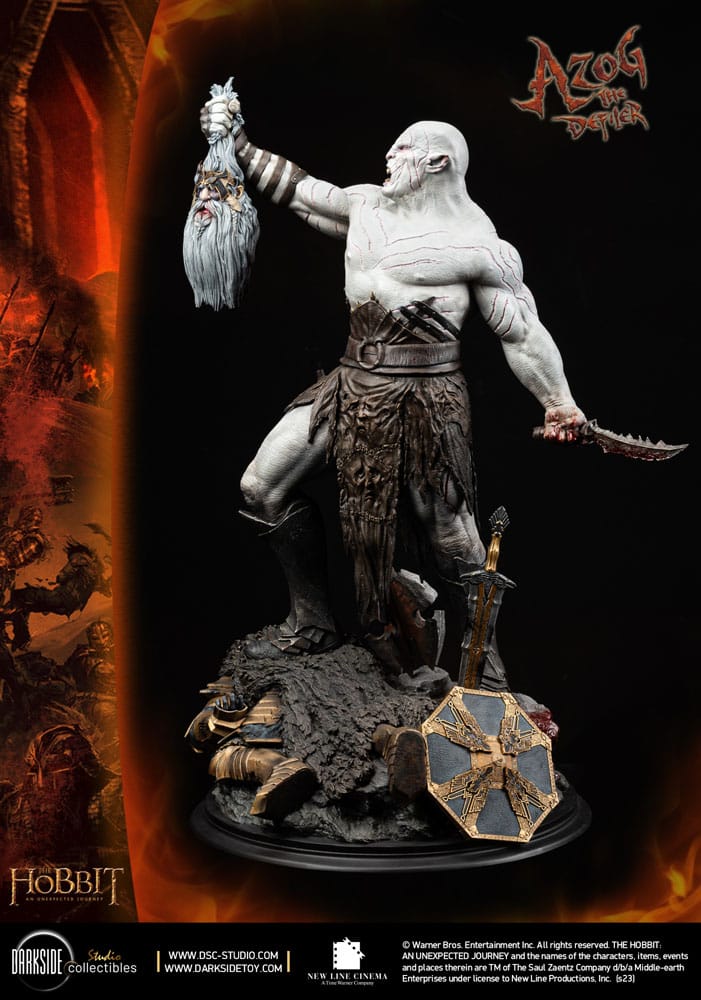 The Hobbit QS Series Statue 1/4 Azog The Defiler John Howe Signature Edition 68 cm
