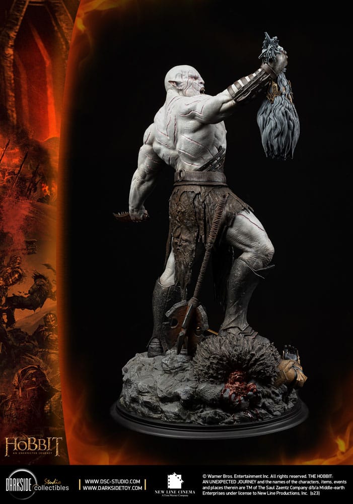 The Hobbit QS Series Statue 1/4 Azog The Defiler John Howe Signature Edition Edition 68 cm