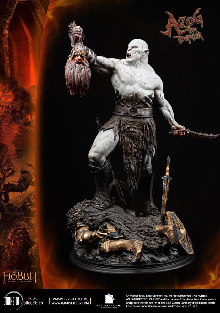The Hobbit QS Series Statue 1/4 Azog The Defiler John Howe Signature Edition Edition 68 cm