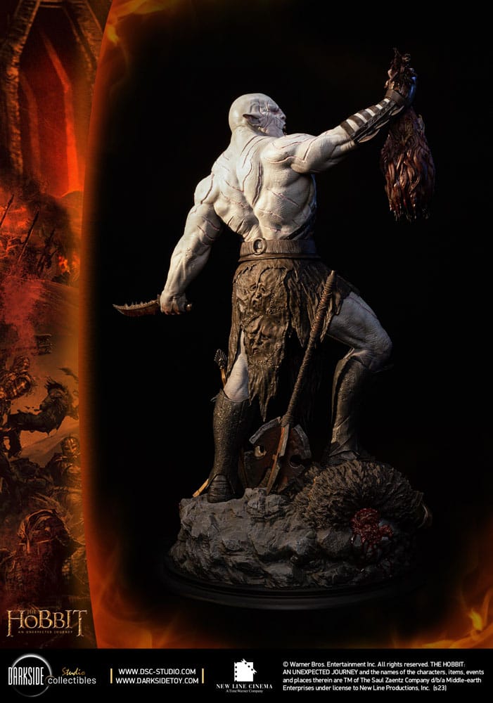 The Hobbit QS Series Statue 1/4 Azog The Defiler John Howe Signature Edition Edition 68 cm