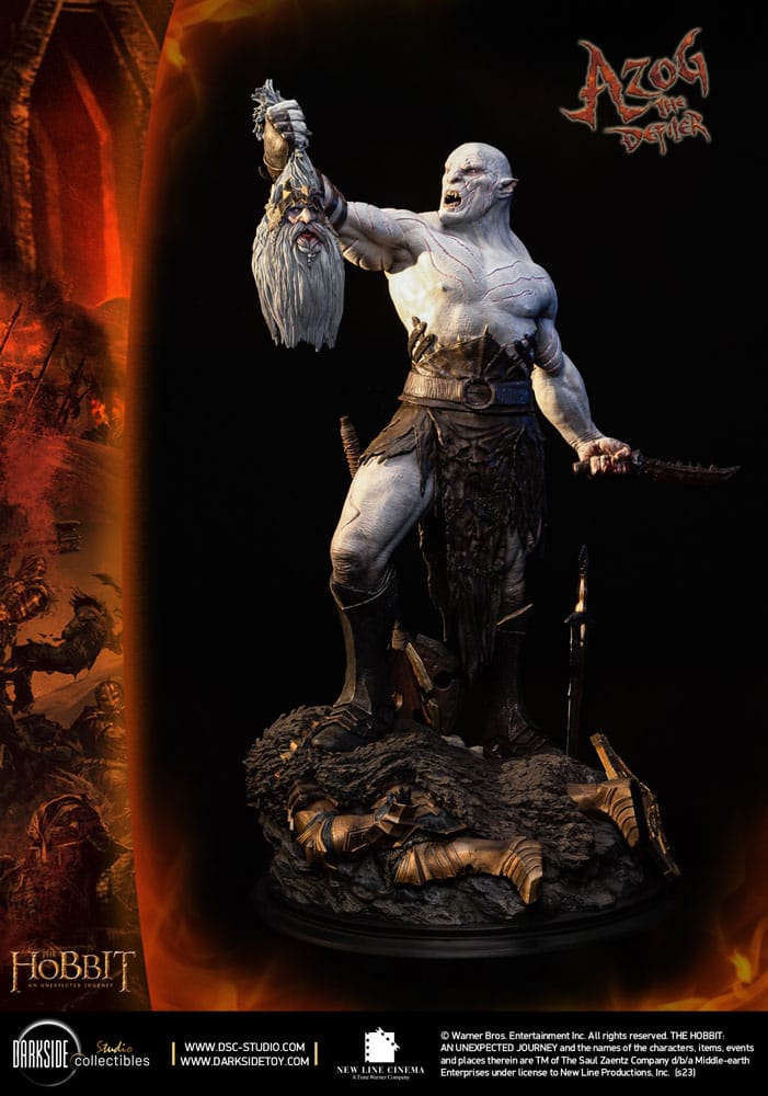 The Hobbit QS Series Statue 1/4 Azog The Defiler John Howe Signature Edition 68 cm
