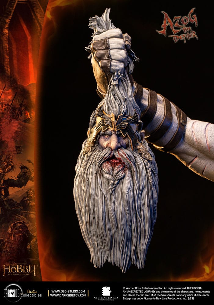 The Hobbit QS Series Statue 1/4 Azog The Defiler John Howe Signature Edition Edition 68 cm
