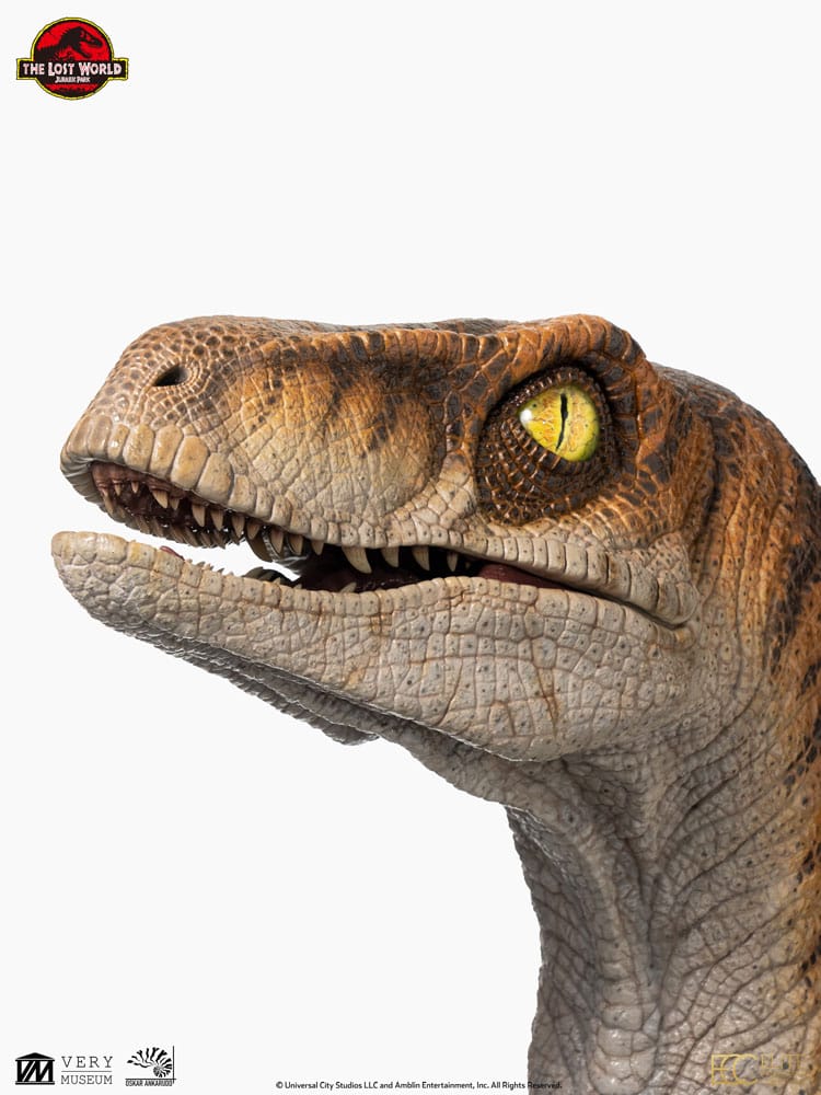 Jurassic Park Life-Size Bust Male Velociraptor 75 cm