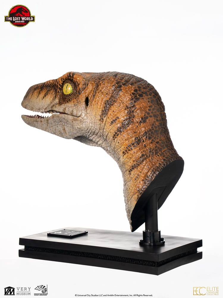 Jurassic Park Life-Size Bust Male Velociraptor 75 cm