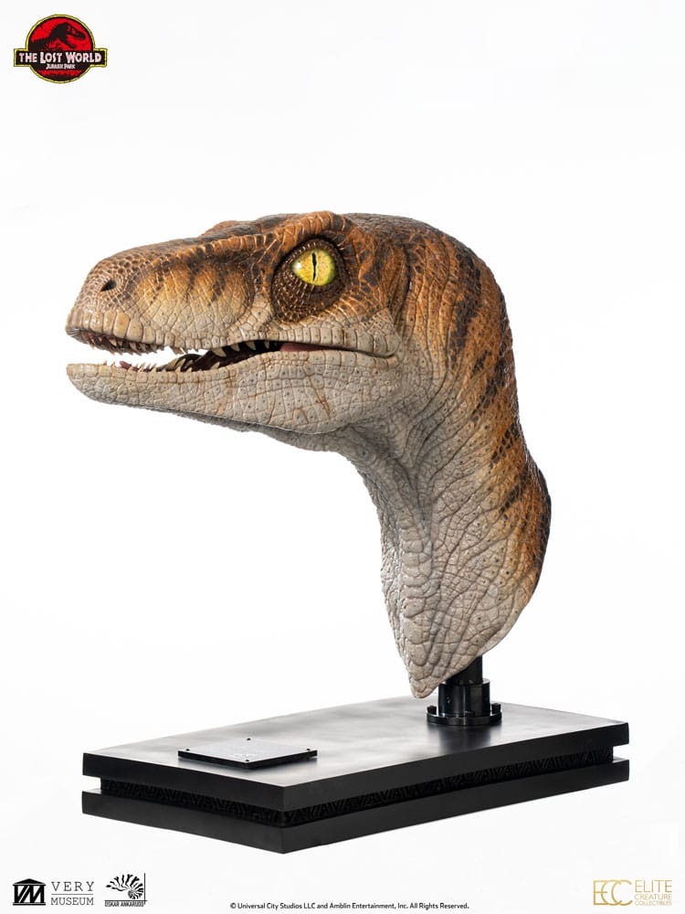 Jurassic Park Life-Size Bust Male Velociraptor 75 cm