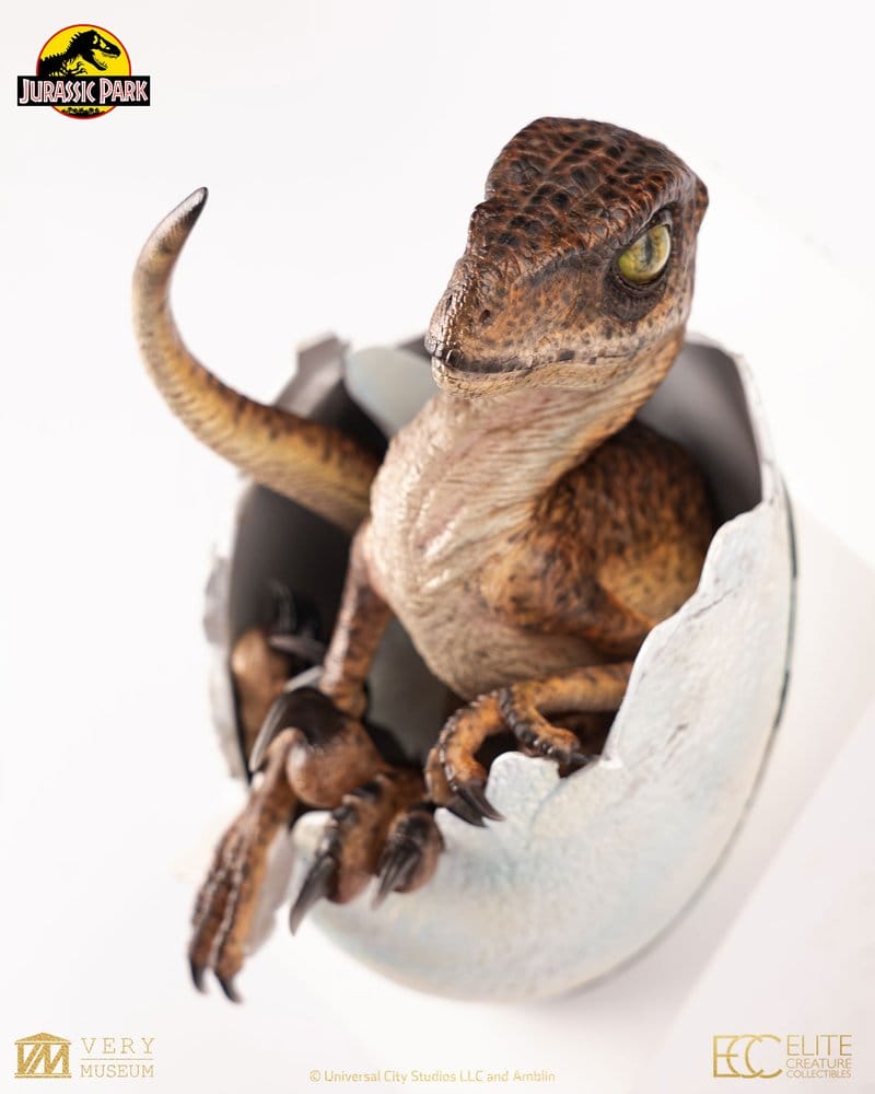 Jurassic Park Replica Bust Velociraptor Hatching Egg 24 cm