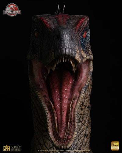 Jurassic Park III Life Size Bust Male Alpha Velociraptor "Blood Knight" 83 cm