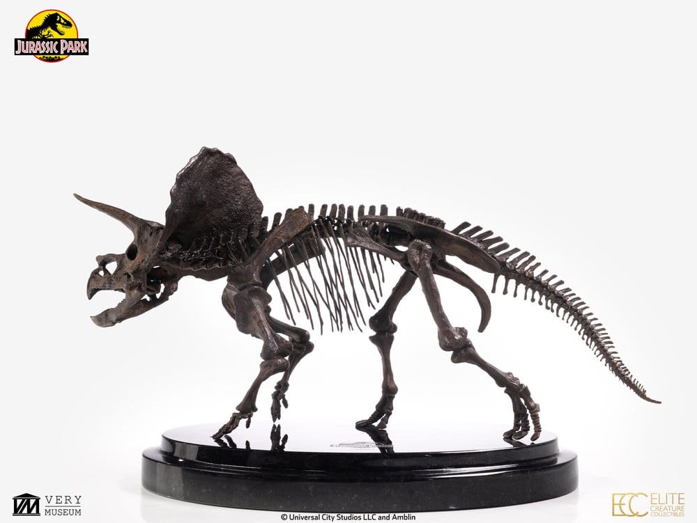 Jurassic Park Statue 1/24 Triceratops Fossil Skeleton Bronze 35 cm
