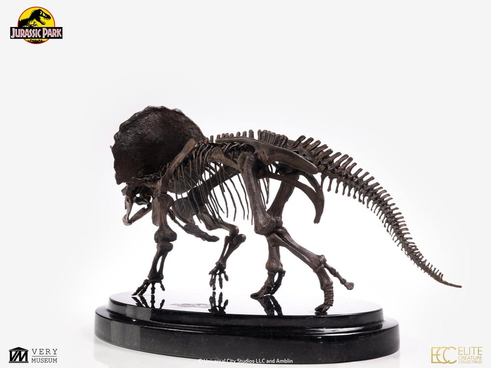 Jurassic Park Statue 1/24 Triceratops Fossil Skeleton Bronze 35 cm