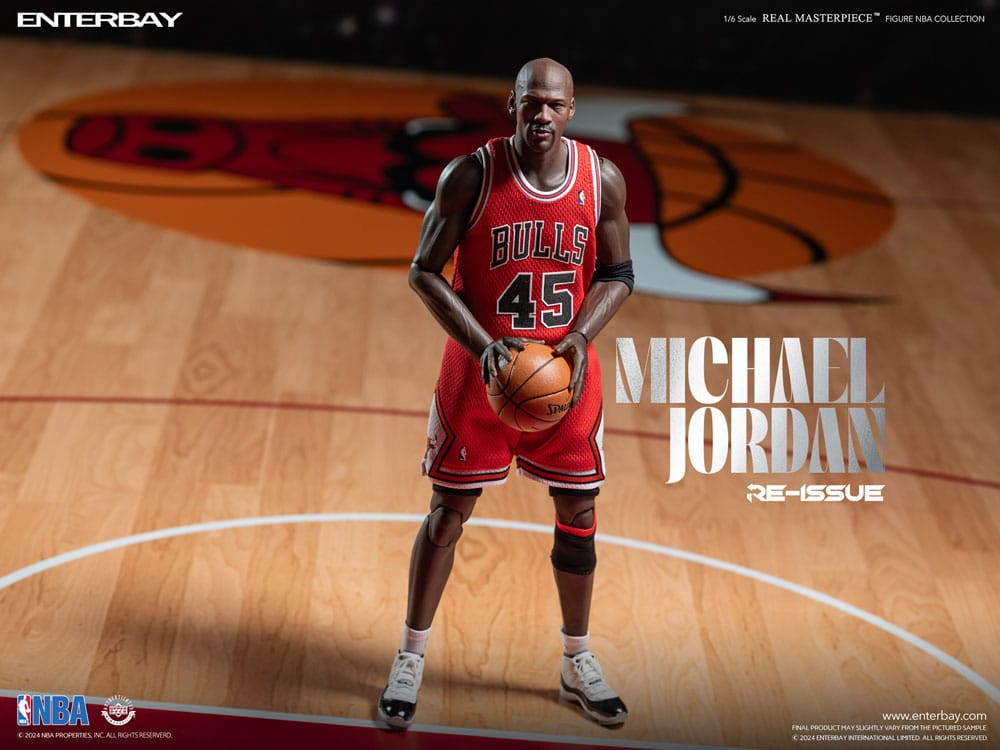 NBA Collection Real Masterpiece Actionfigur 1/6 Michael Jordan I'm Back Edition Limited 30 cm