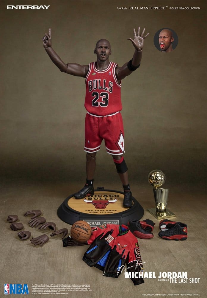 NBA Collection Real Masterpiece Actionfigur 1/6 Michael Jordan Series 2 (Road Jersey Edition) 33 cm