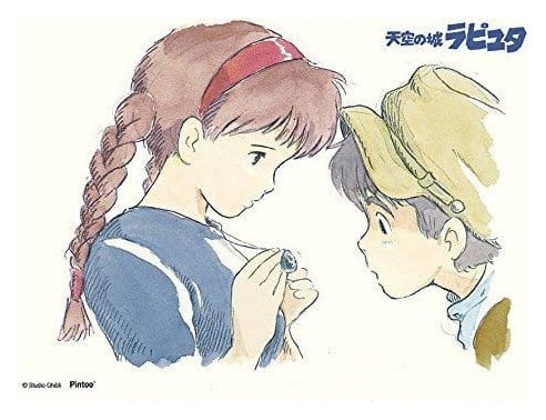 Castle in the Sky Puzzle and easel Sheeta & Pazu (150 Pieces)