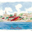 Porco Rosso Puzzle and easel Savoia water landing (150 pieces)