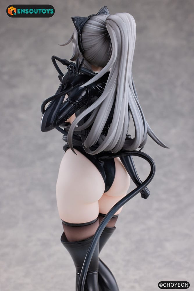 K Pring Original Character Statue 1/6 Cat Woman Happy-chan Different Color Edition 27 cm