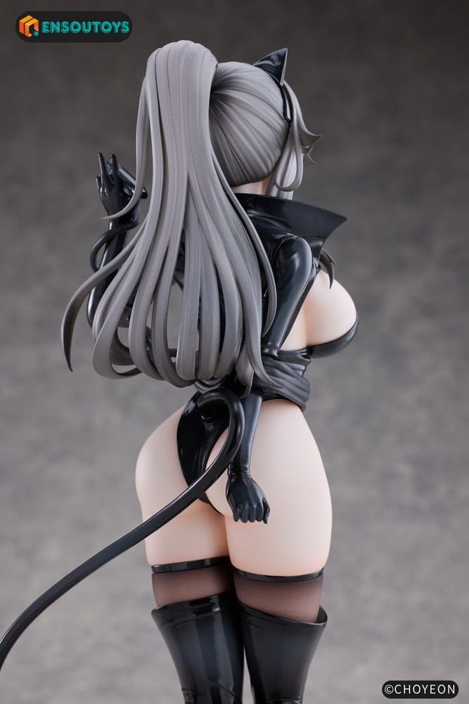 K Pring Original Character Statue 1/6 Cat Woman Happy-chan Different Color Edition 27 cm