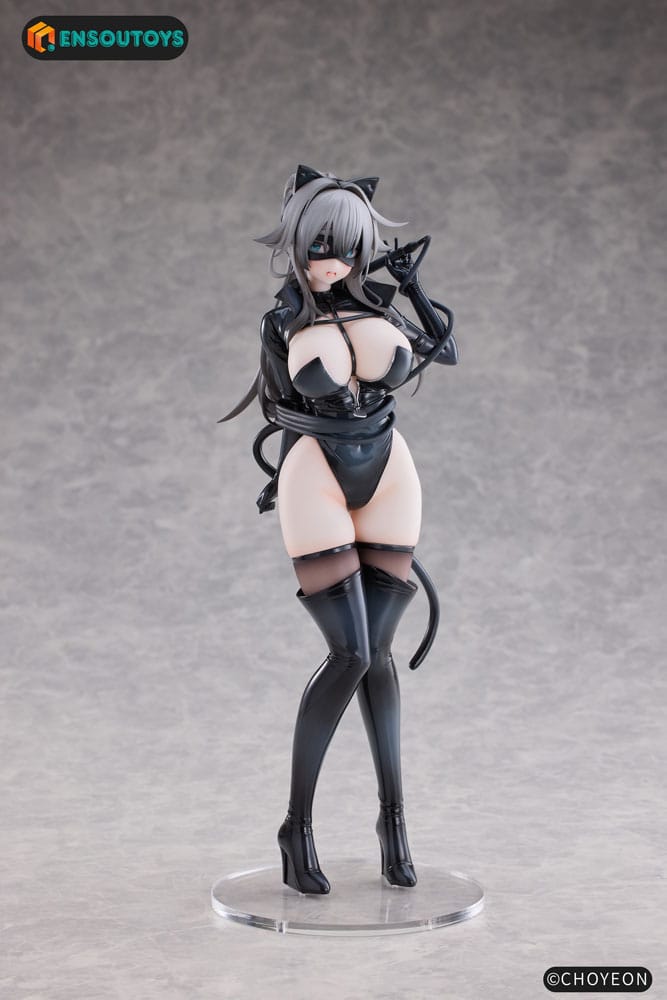 K Pring Original Character Statue 1/6 Cat Woman Happy-chan Different Color Edition 27 cm