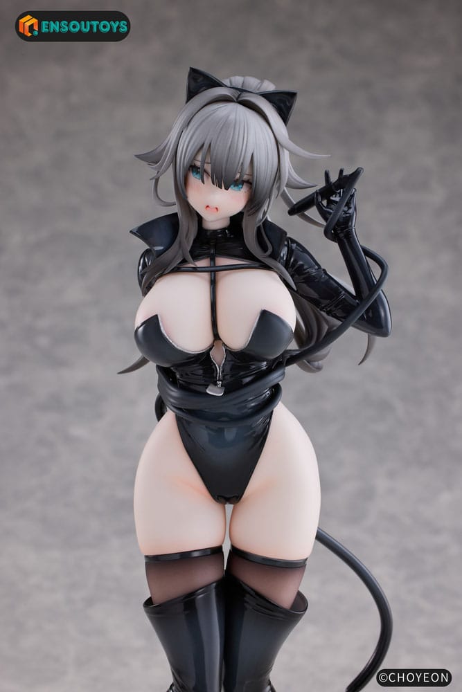 K Pring Original Character Statue 1/6 Cat Woman Happy-chan Different Color Edition 27 cm