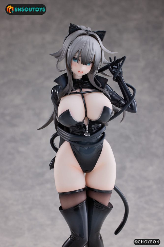 K Pring Original Character Statue 1/6 Cat Woman Happy-chan Different Color Edition 27 cm