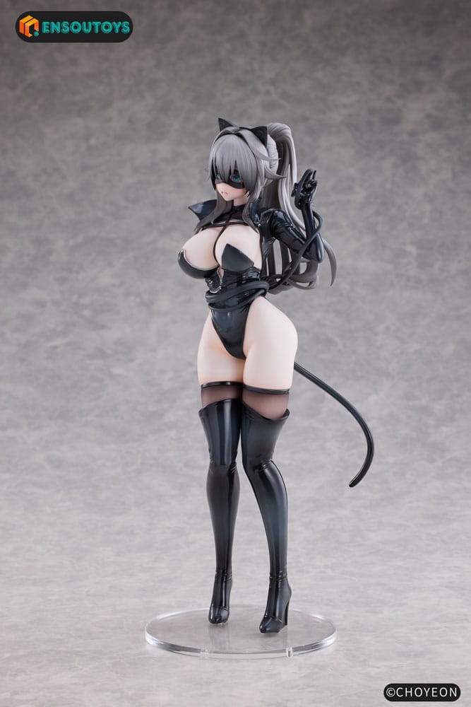 K Pring Original Character Statue 1/6 Cat Woman Happy-chan Different Color Edition 27 cm