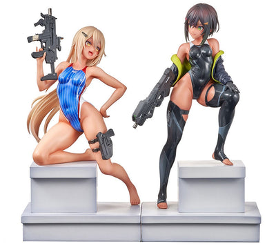 Arms Note Statue 1/7 Swim Team Bucho-chan and Kohai-chan 22 cm