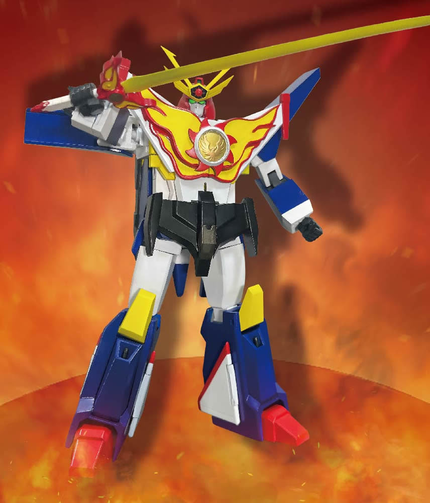 The Brave Fighter of Sun Fighbird Super Metal Action Action Figure Busou Gattai Fighbird 18 cm