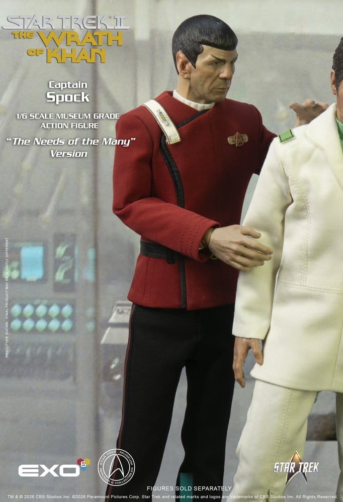 Star Trek: The Wrath of Khan Action Figure 1/6 Captain Spock Needs of the Many Version 30 cm
