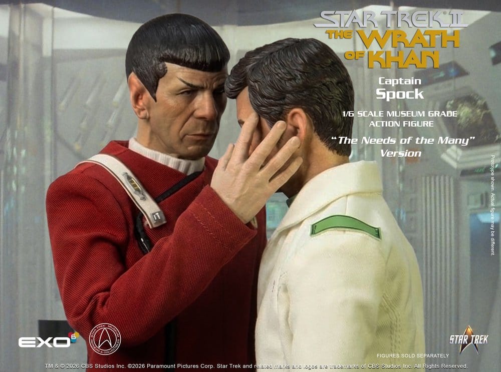 Star Trek: The Wrath of Khan Action Figure 1/6 Captain Spock Needs of the Many Version 30 cm