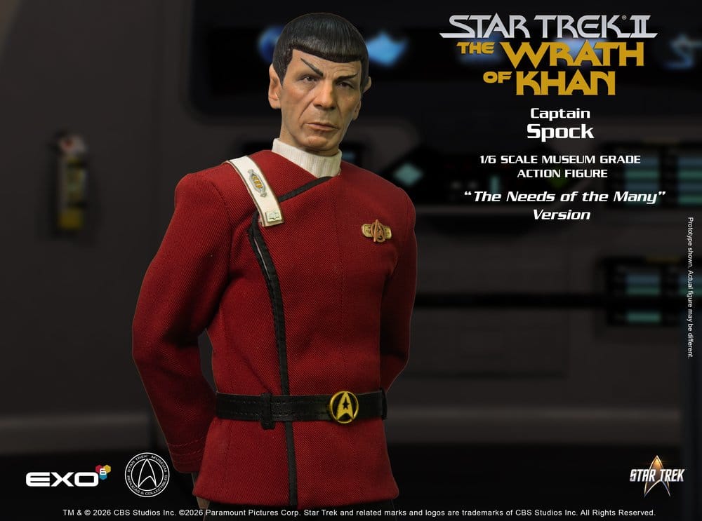 Star Trek: The Wrath of Khan Action Figure 1/6 Captain Spock Needs of the Many Version 30 cm