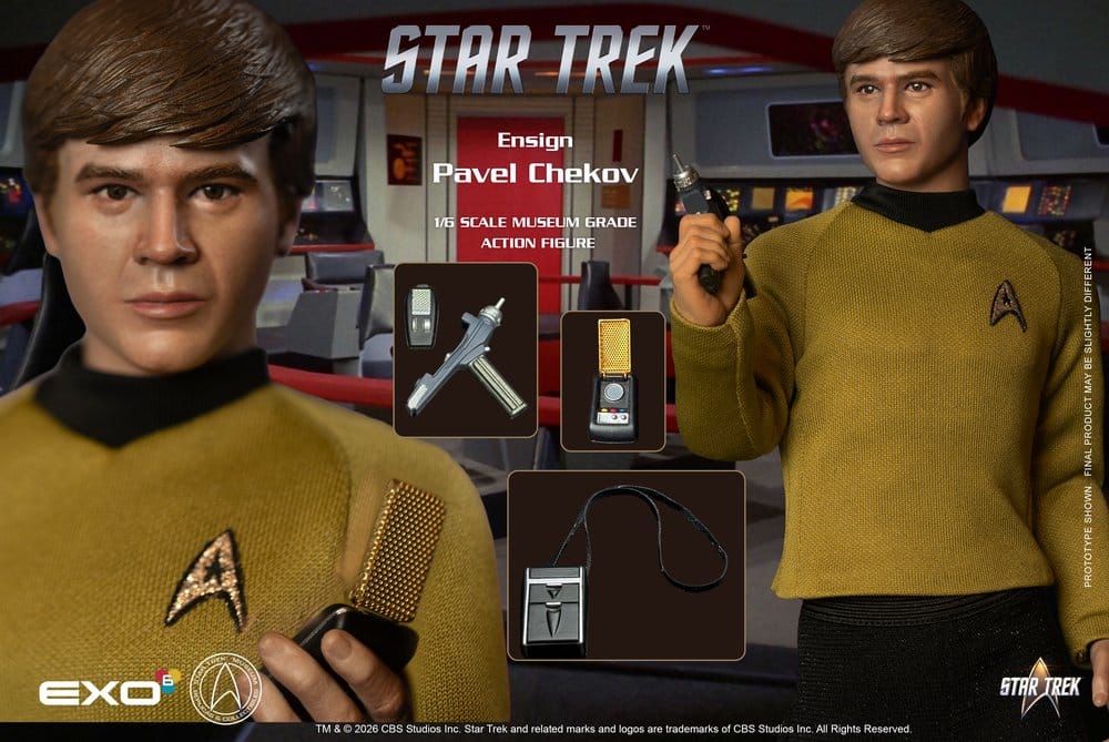 Star Trek: The Original Series Action Figure 1/6 Ensign Pavel Chekov 30 cm