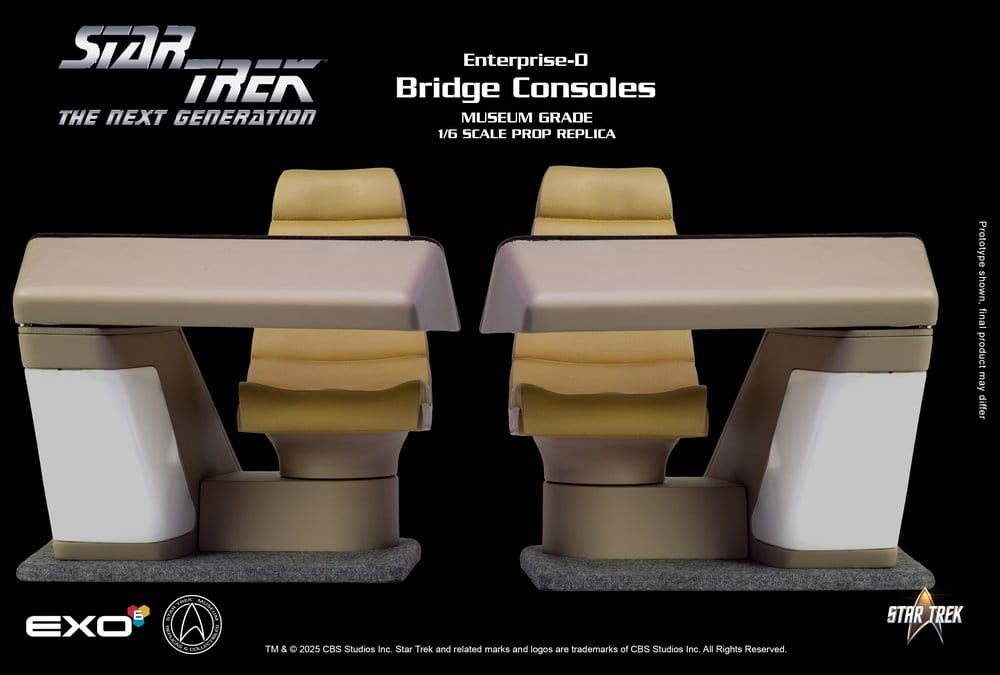 Star Trek: The Next Generation Replica 1/6 Enterprise-D Bridge Consoles Set
