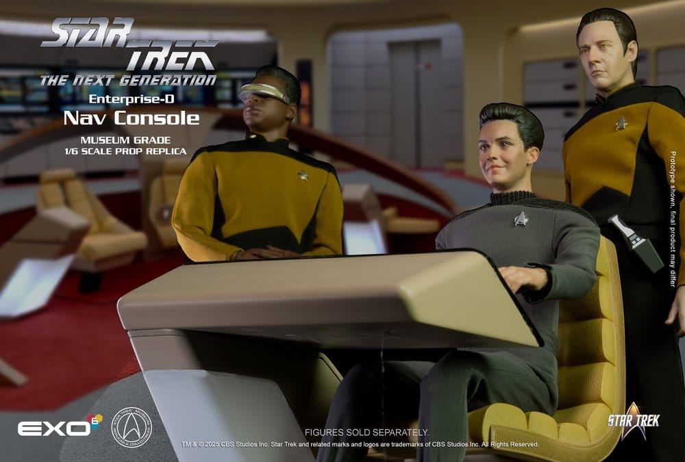 Star Trek: The Next Generation Replica 1/6 Enterprise-D Bridge Consoles Set