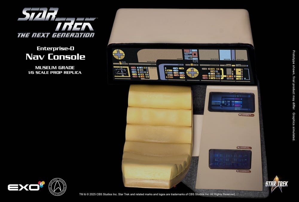 Star Trek: The Next Generation Replica 1/6 Enterprise-D Bridge Consoles Set