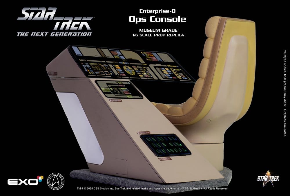 Star Trek: The Next Generation Replica 1/6 Enterprise-D Bridge Consoles Set