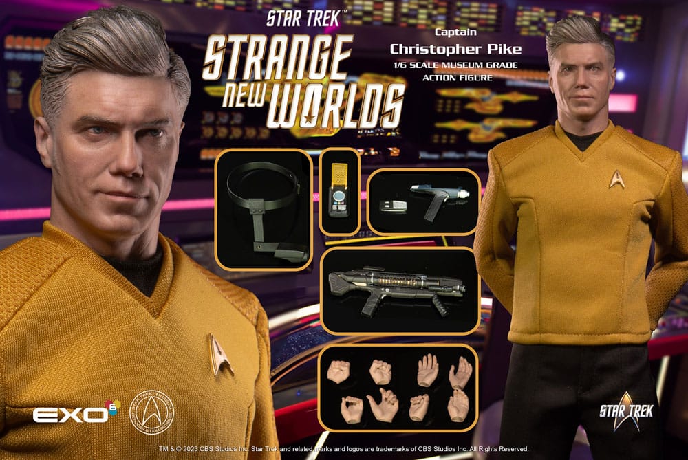 Star Trek: Strange New Worlds Action Figure 1/6 Captain Christopher Pike 30 cm