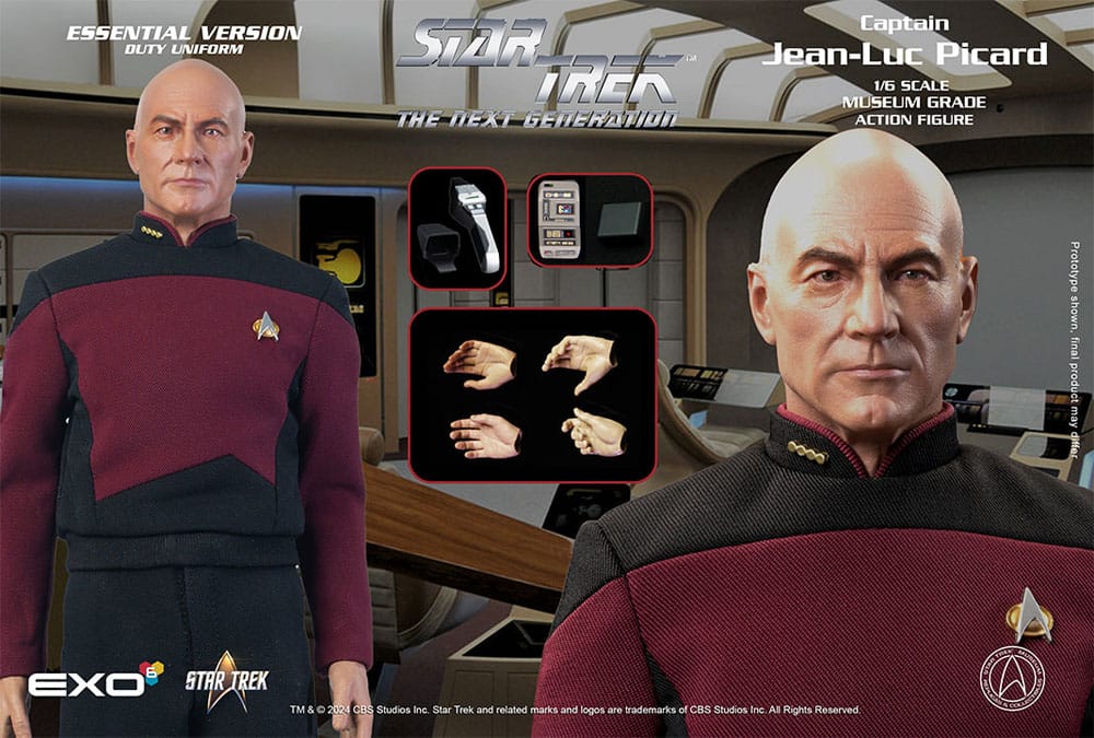 Star Trek: The Next Generation Action Figure 1/6 Captain Jean-Luc Picard (Essential Duty Uniform) 30 cm